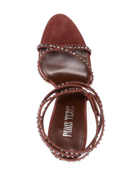 Paris Texas Holly Zoe 105mm stud-embellished sandals - Brown