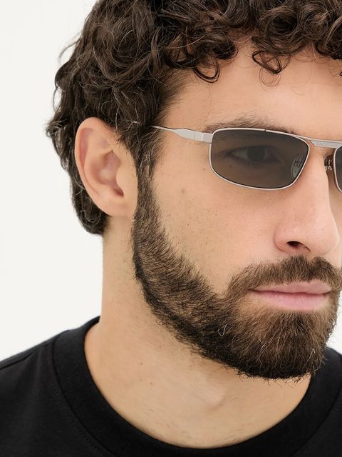 Balenciaga okulary przeciwsłoneczne kolor srebrny BB0451S