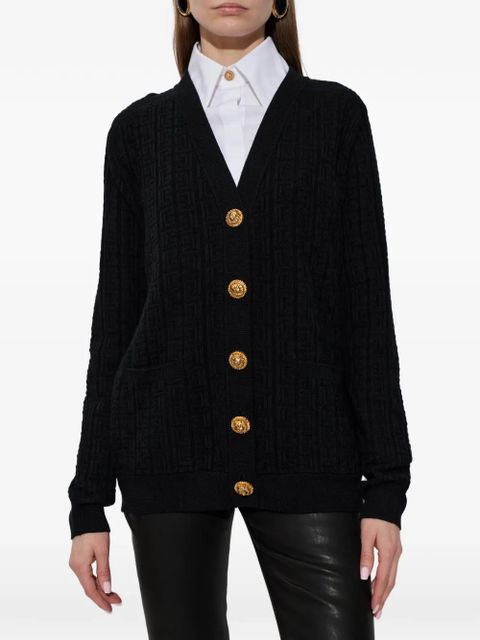 Balmain textured virgin-wool knitwear - Black