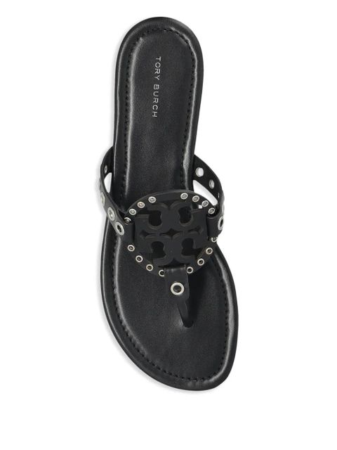 Tory Burch eyelet-embellished sandals - Black - zdjęcie produktu nr 2