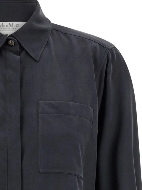 Max Mara breast-pocket long-sleeve shirt - Grey - zdjęcie produktu nr 2