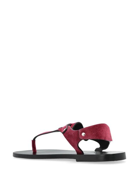 ISABEL MARANT suede sandals - Red - zdjęcie produktu nr 2