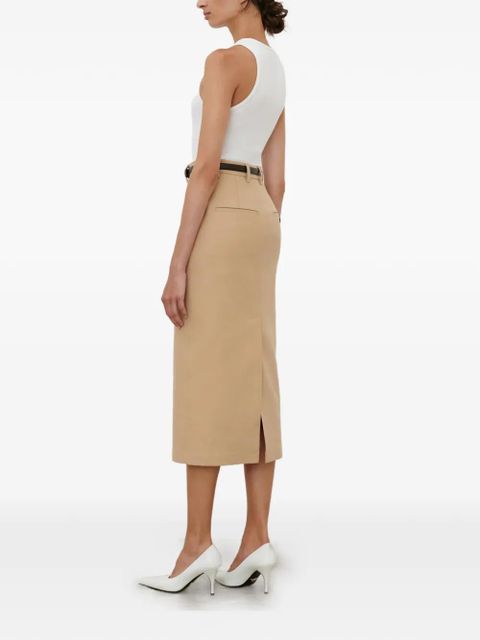 WARDROBE.NYC button back midi skirt - Neutrals - zdjęcie produktu nr 2