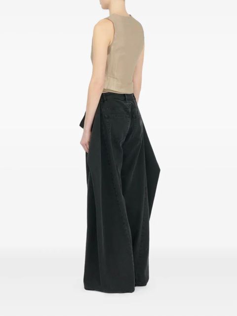 MM6 Maison Margiela satin button-up waistcoat - Neutrals