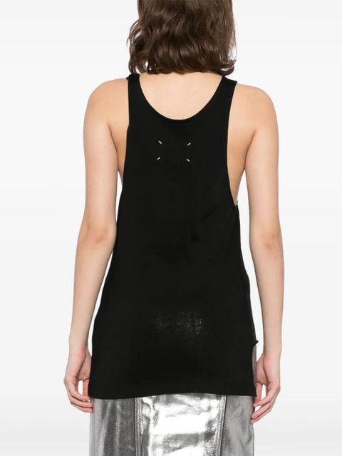 Maison Margiela printed tank top - Black