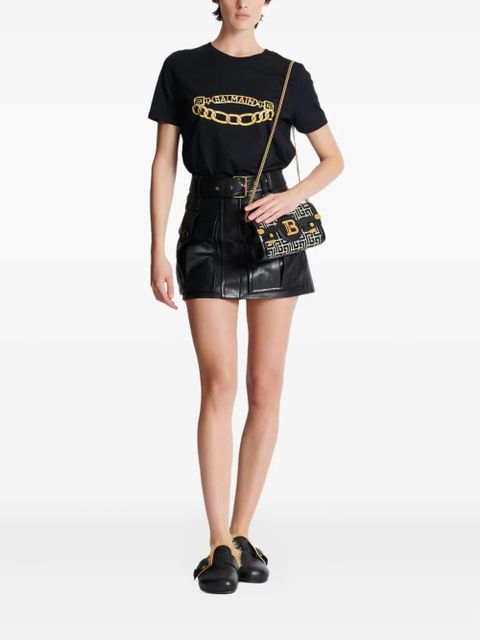 Balmain B-Buzz 23 monogram clutch bag - Black - zdjęcie produktu nr 2