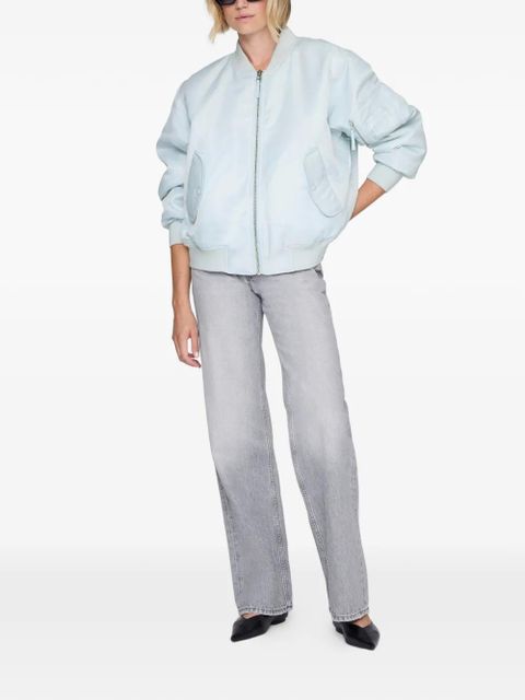 ANINE BING Leon zipped bomber jacket - Green - zdjęcie produktu nr 2