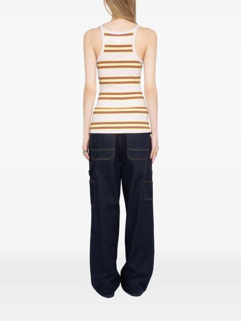 Zadig&Voltaire striped ribbed tank top - Neutrals
