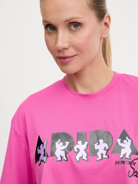 adidas Performance t-shirt treningowy PRIDE damski kolor różowy JL7612 - zdjęcie produktu nr 2