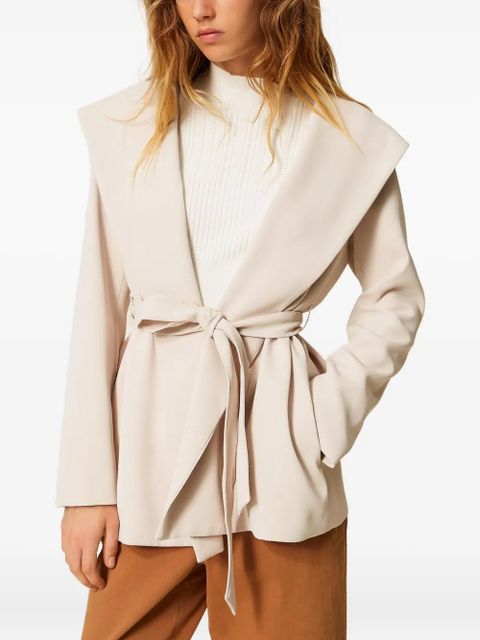 TWINSET belted-fastening blazer - Neutrals - zdjęcie produktu nr 2