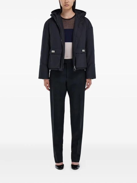 Ferragamo hooded jacket - Black