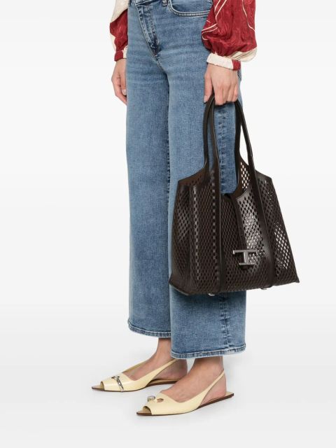 Tod's medium T Timeless tote bag - Brown - zdjęcie produktu nr 2