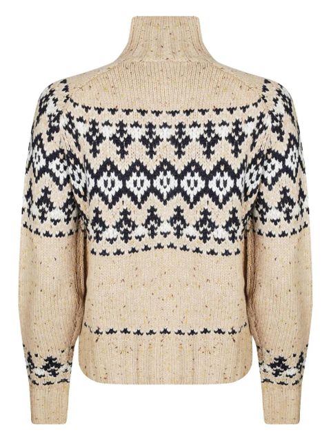 MC2 Saint Barth Myra fair isle turtleneck sweater - Neutrals - zdjęcie produktu nr 2