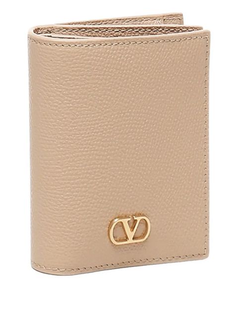 Valentino Garavani V-logo Signature leather wallet - Neutrals