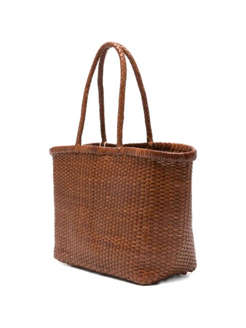 DRAGON DIFFUSION big B Weave woven tote bag - Brown