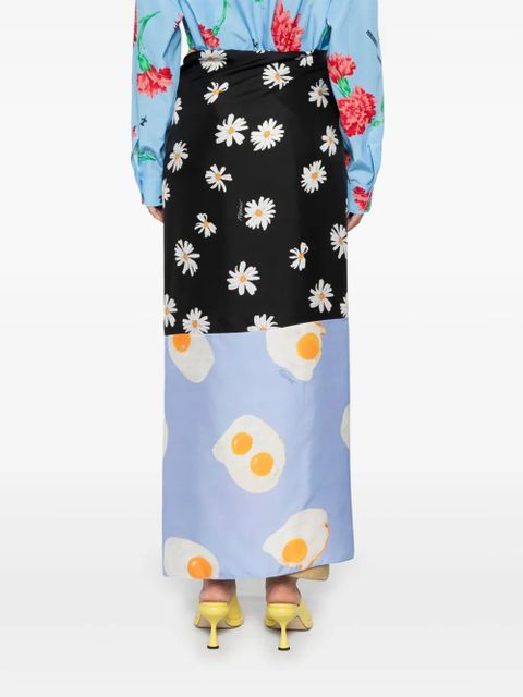 Moschino colour-block maxi skirt - Black