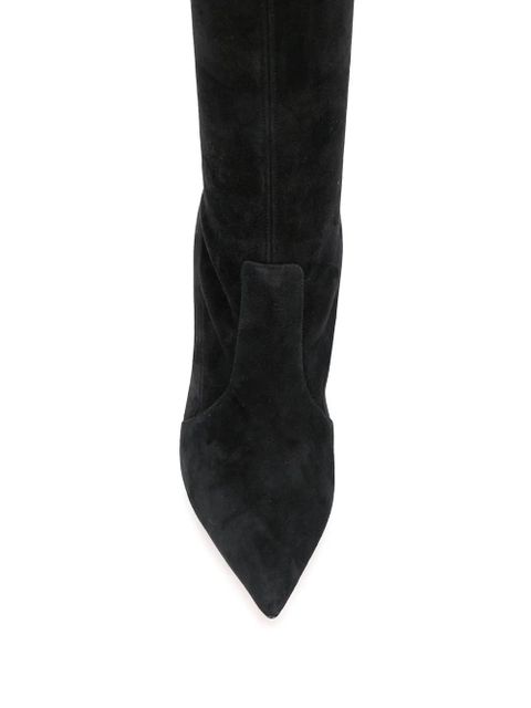 Casadei over-the-knee heeled boots - Black