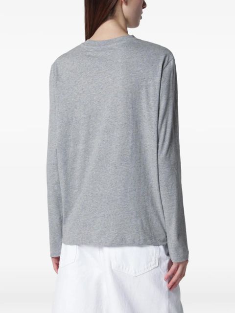 Róhe mélange-effect long-sleeve T-shirt - Grey