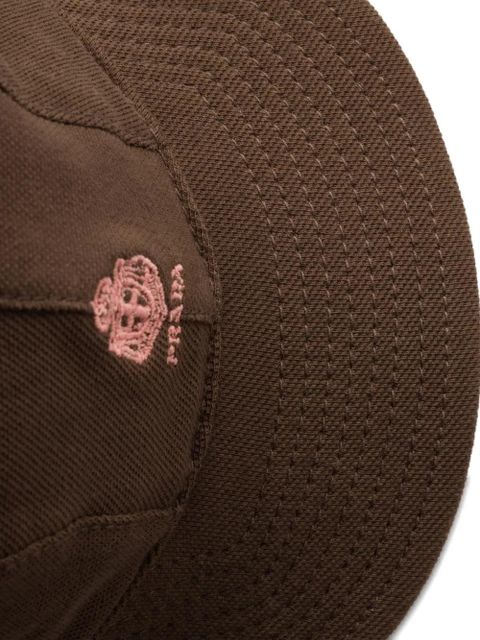 Prada old piqué baseball cap - Brown