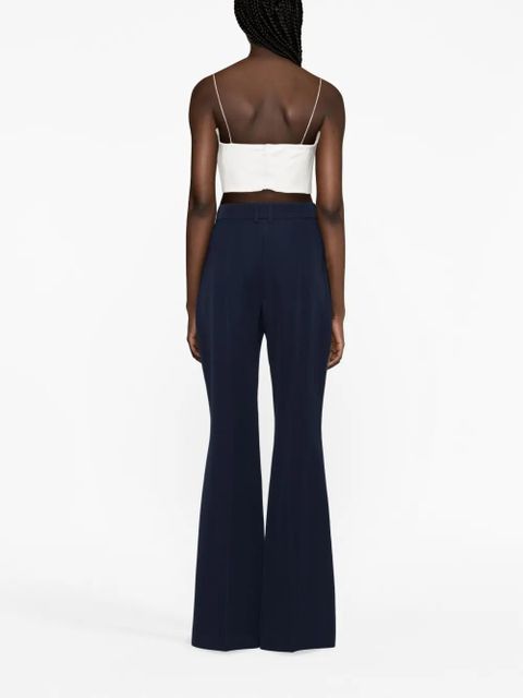Balmain wool flared trousers - Blue