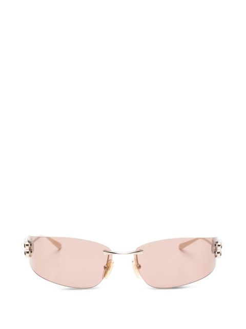 Balenciaga Eyewear Gossip rimless logo sunglasses - Gold - zdjęcie produktu nr 1