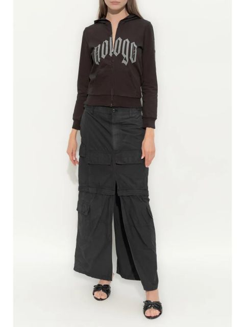 Balenciaga logo print hoodie - Brown - zdjęcie produktu nr 2