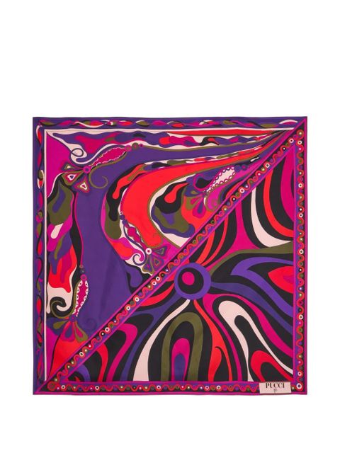 PUCCI abstract-print scarf - Pink - zdjęcie produktu nr 1