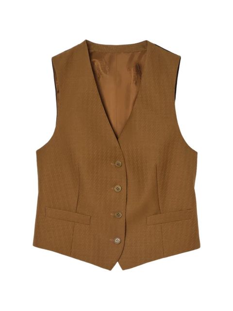 Burberry wool mohair waistcoat - Brown - zdjęcie produktu nr 1