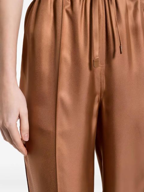 TOM FORD drawstring silk trousers - Brown