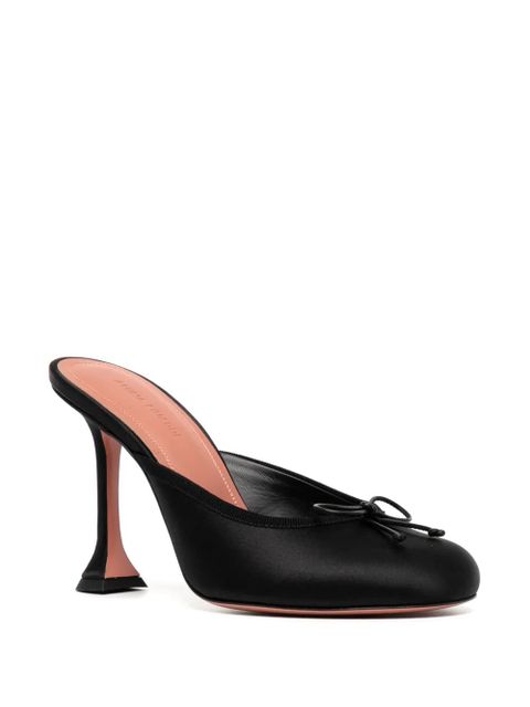 Amina Muaddi 95mm Lila mules - Black - zdjęcie produktu nr 2