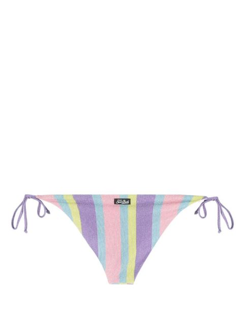 MC2 Saint Barth stripe-print tied bikini briefs - Pink - zdjęcie produktu nr 2