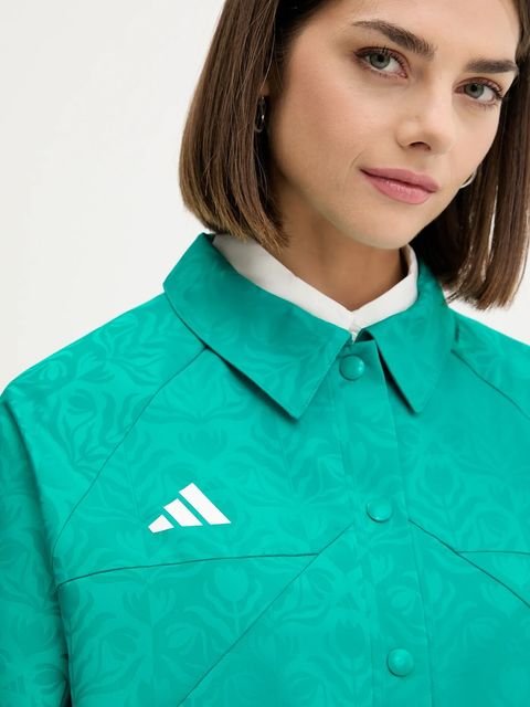 adidas kurtka House of Tiro kolor zielony przejściowa JL9204