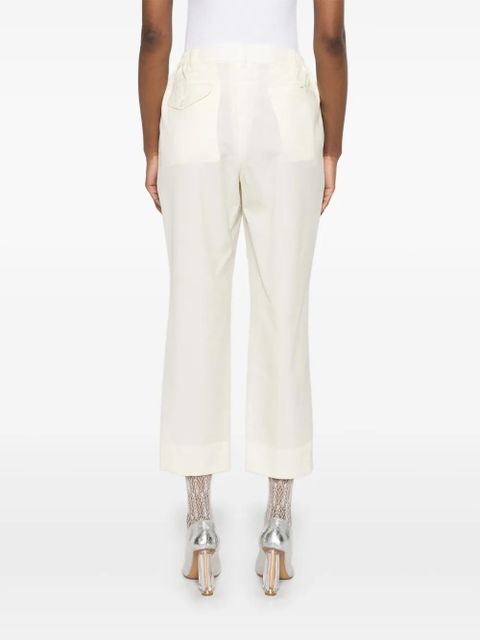 Comme Des Garçons tapered trousers - White