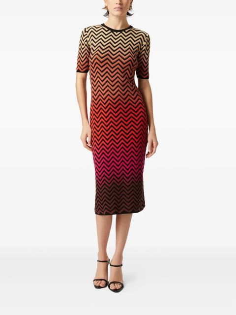 Missoni zigzag-pattern midi dress - Black