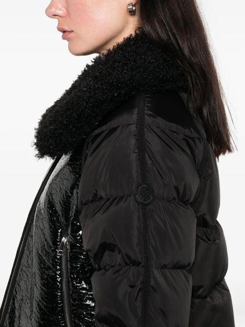 Moncler zipped bomber jacket - Black