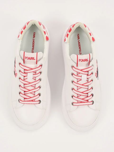 Karl Lagerfeld sneakersy skórzane ANAKAPRI damskie kolor biały KL63518V