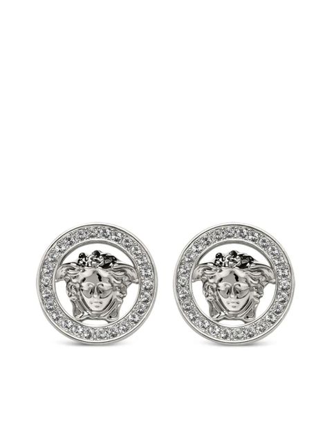 Versace Medusa '95 crystal-embellished earrings - Silver - zdjęcie produktu nr 1