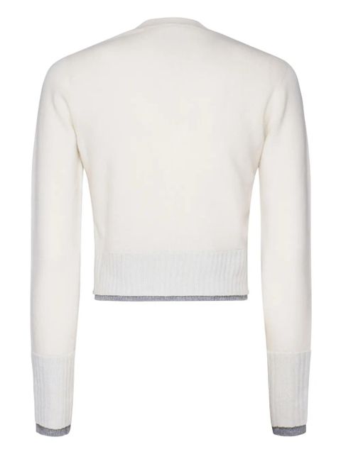 PINKO logo-patch cardigan - White - zdjęcie produktu nr 2