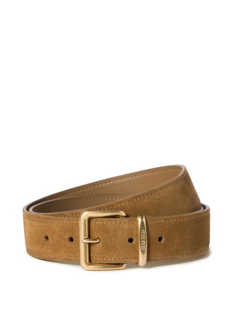 Miu Miu suede belt - Green - zdjęcie produktu nr 1