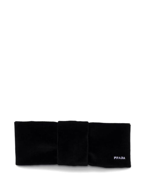 Prada velvet hair clip - Black - zdjęcie produktu nr 1