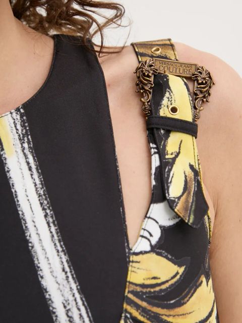 Versace Jeans Couture sukienka kolor czarny mini dopasowana 78HAO9B3 NS636