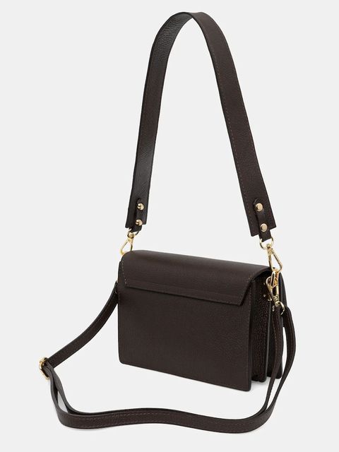 Answear.LAB torebka skórzana kolor brązowy