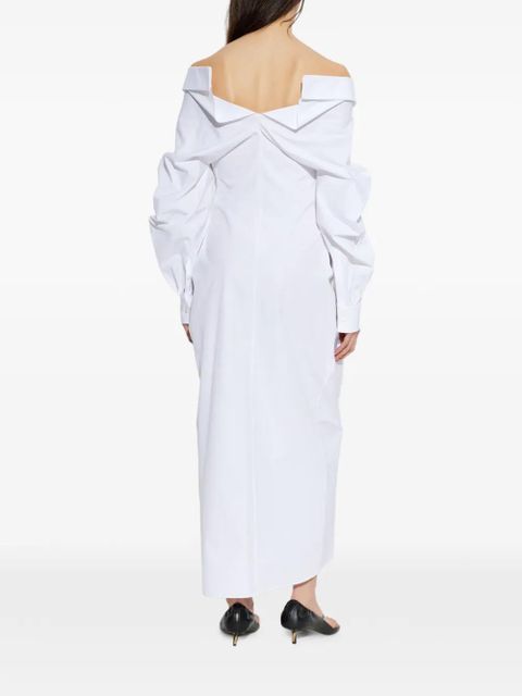 Givenchy draped poplin dress - White