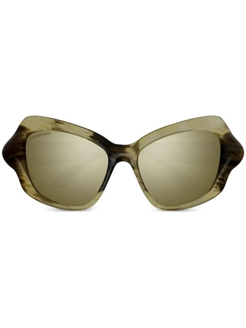 Balenciaga Eyewear Wrap D-Frame sunglasses - Brown - zdjęcie produktu nr 1