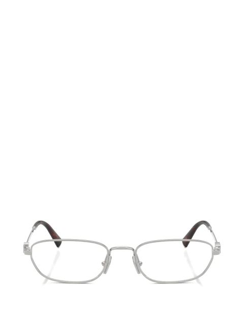 Miu Miu Eyewear rectangle-frame glasses - Silver - zdjęcie produktu nr 1