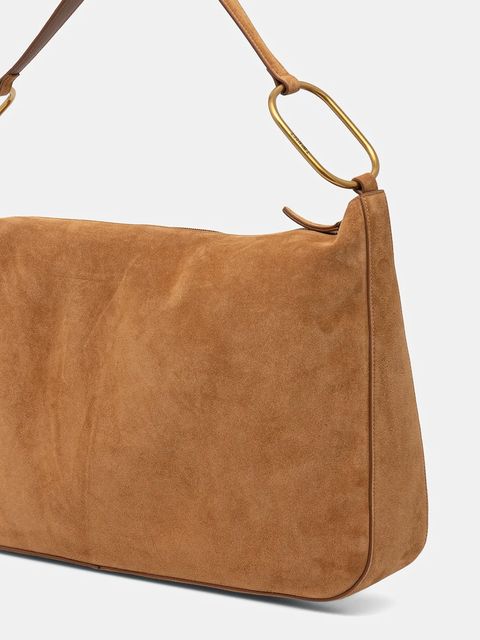 Twinset torebka zamszowa kolor brązowy 261TB7085 - zdjęcie produktu nr 2