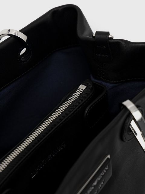 Emporio Armani torebka skórzana kolor czarny Y3D166 Y478E