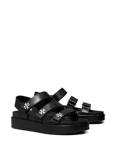 Tory Burch triple strap platform sandals - Black