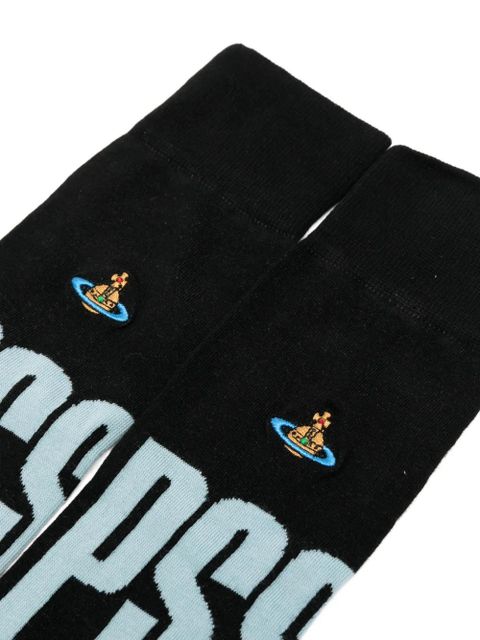 Vivienne Westwood logo-print socks - Black