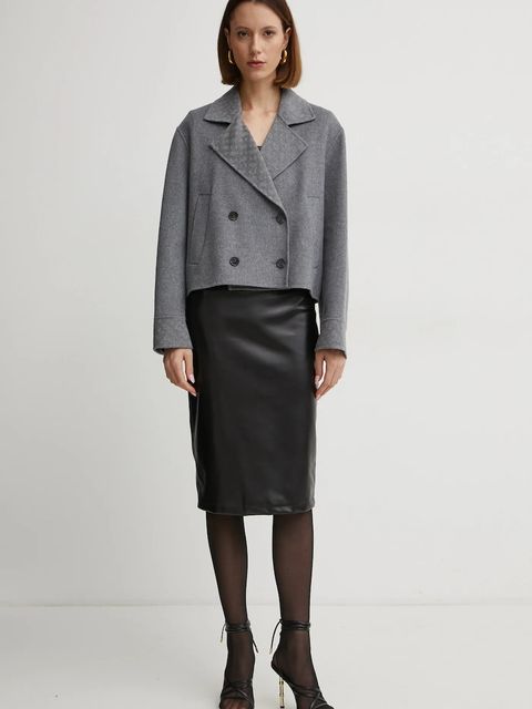 BOSS płaszcz wełniany